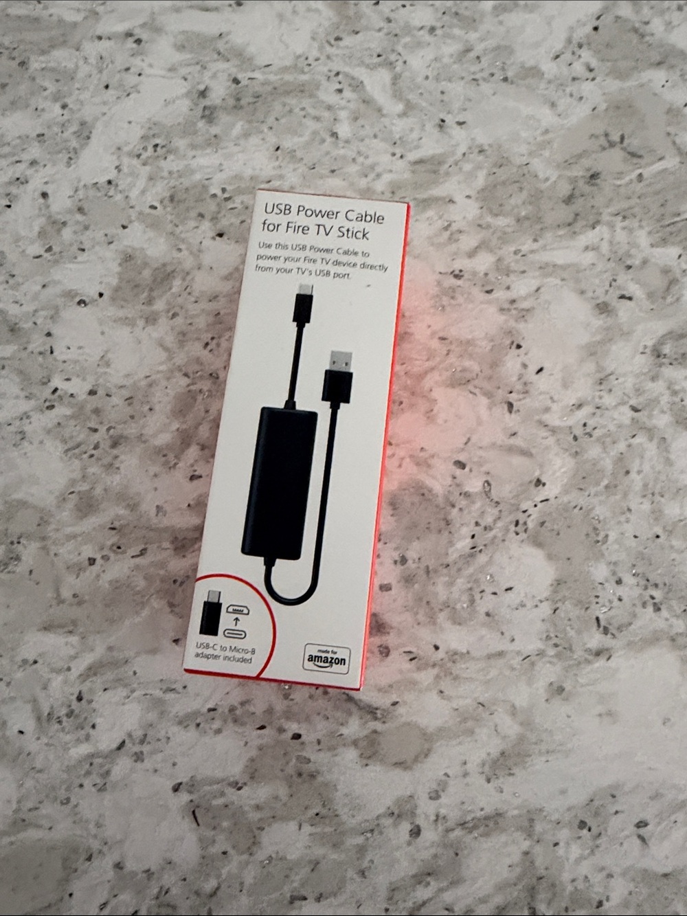 Mission: USB Power Cable for Fire TV Stick - Black
